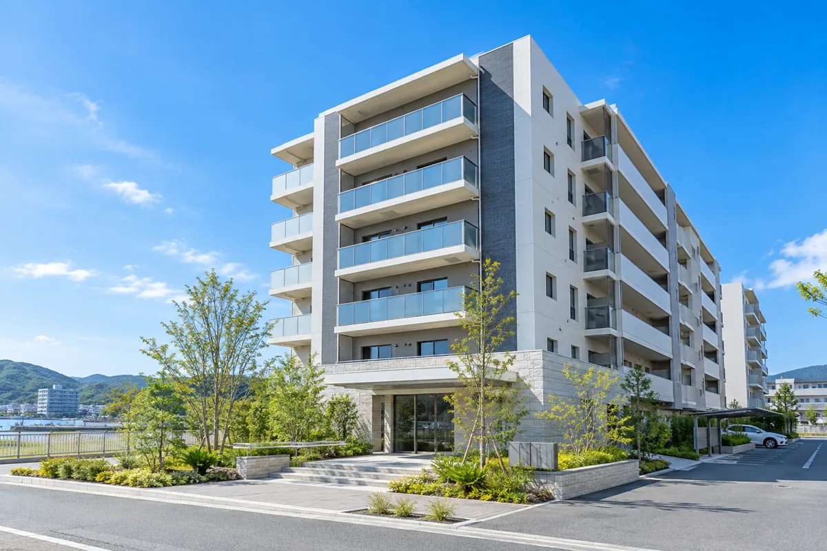 中層マンションの外観イメージ